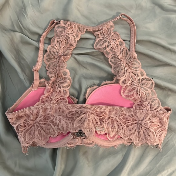 Mauve PINK Lace Bralette 32B - Picture 2 of 3
